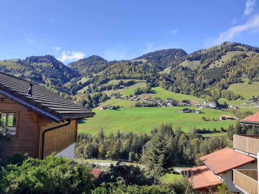 Confortable Chalet Avec Magnifique Vue En Gruyere. Charmey Exterior photo