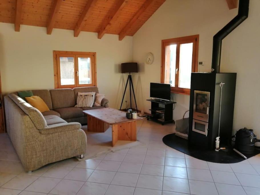 Confortable Chalet Avec Magnifique Vue En Gruyere. Charmey Exterior photo